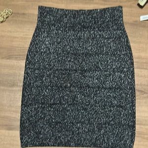 Small, black and silver Rock and Republic skirt